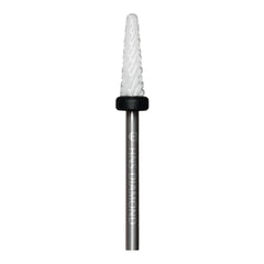 HNS DIAMOND NAIL DRILL BIT 3/32 UNDER NAIL CLEAR WHITE FLAME CERAMIC 5IN1
