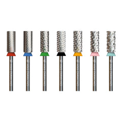 HNS DIAMOND NAIL DRILL BITS 3/32" SMALL BARREL CROSS CUT (SILVER)