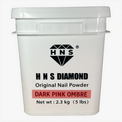 HNS DARK PINK OMBRE 5LBS  FREE 2 TOP  HNS DIAMOND